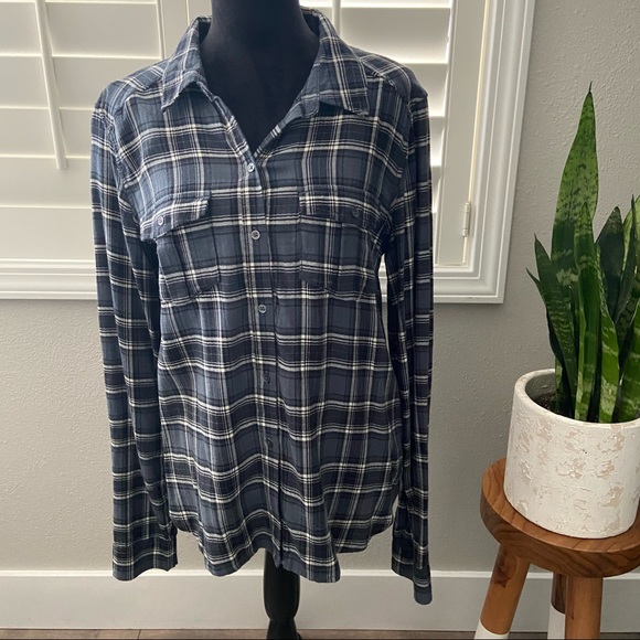 PAIGE Tops - Paige Mya Plaid Button Up - Large